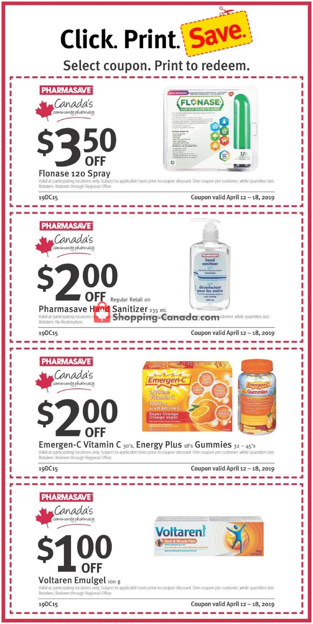 Pharmasave flyer from Friday April 12, 2019 to Thursday April 18, 2019 - page 4