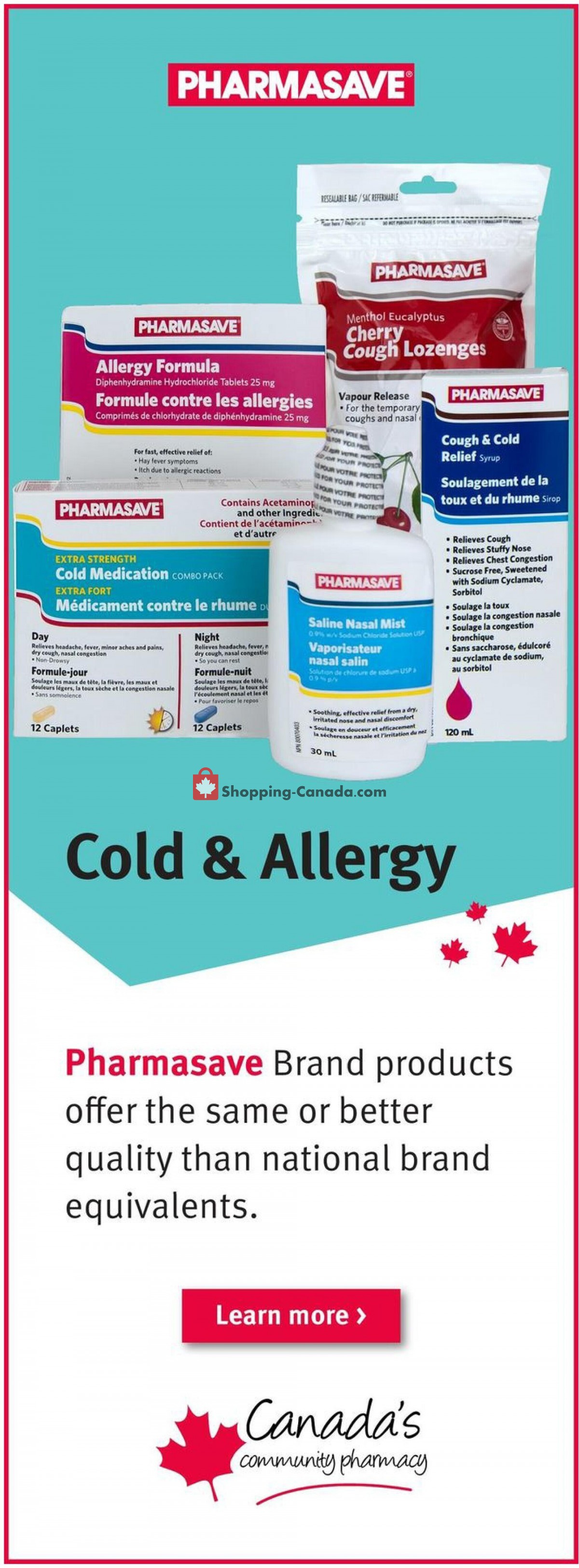 Pharmasave flyer from Friday October 8, 2021 to Thursday October 14, 2021 - page 10