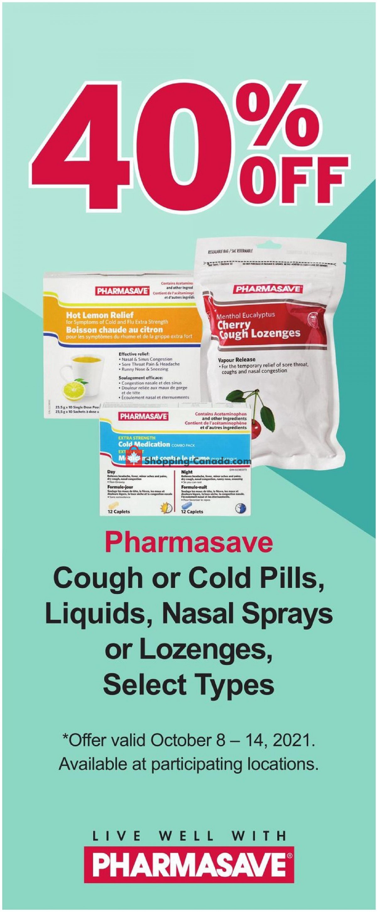 Pharmasave flyer from Friday October 8, 2021 to Thursday October 14, 2021 - page 2