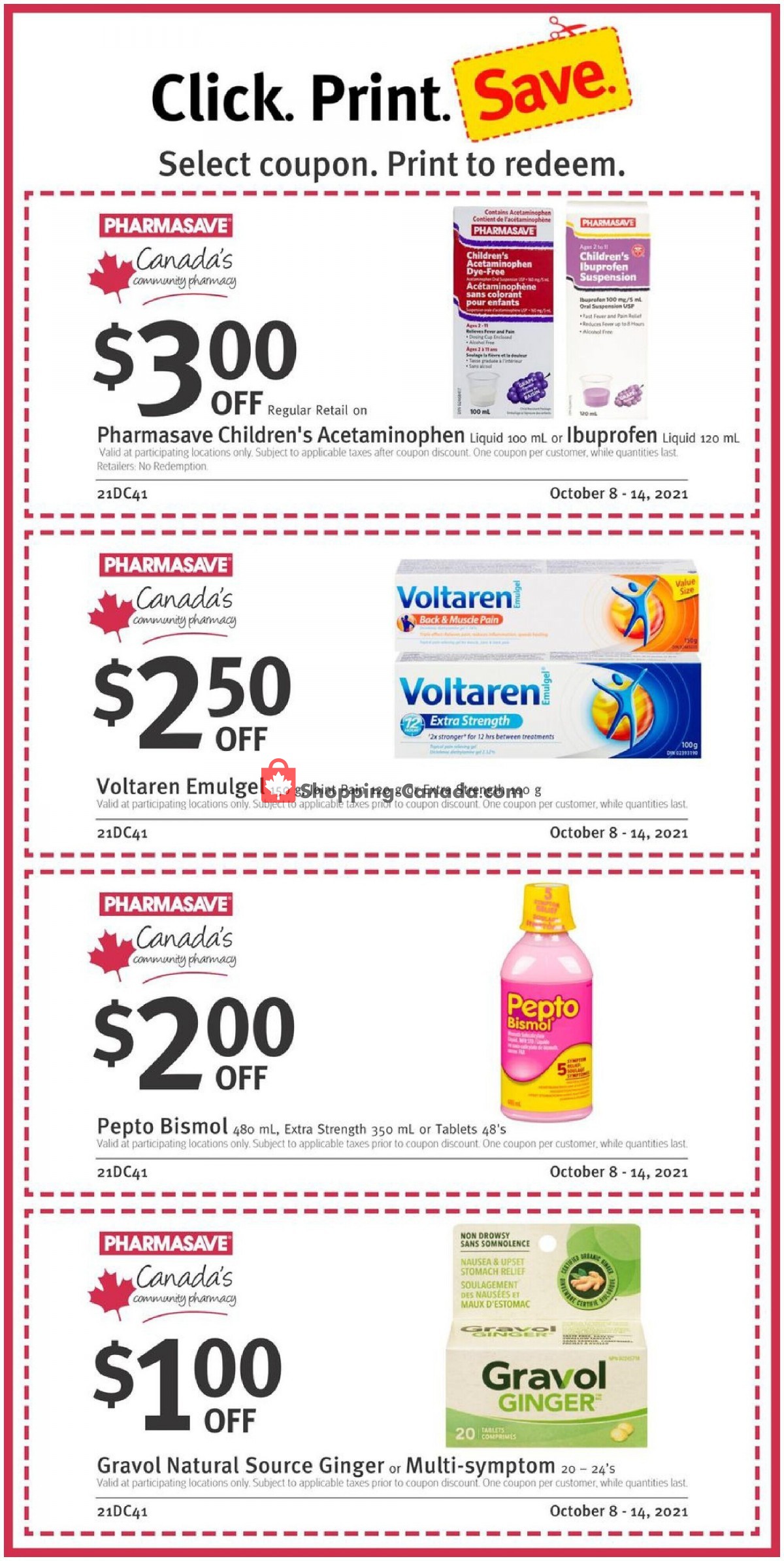 Pharmasave flyer from Friday October 8, 2021 to Thursday October 14, 2021 - page 4