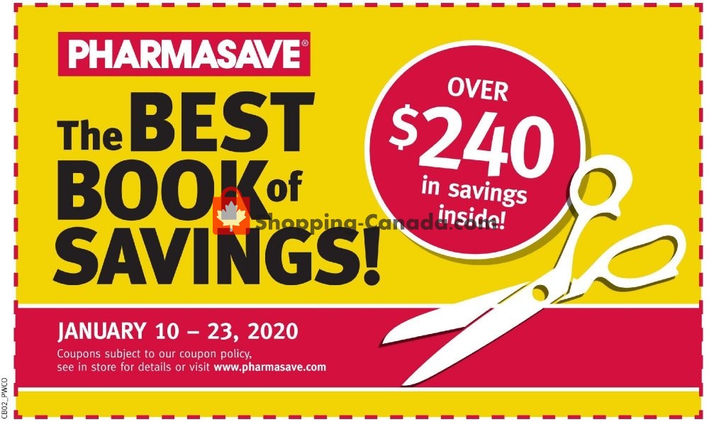 Pharmasave flyer from Friday January 10, 2020 to Thursday January 23, 2020 - page 1