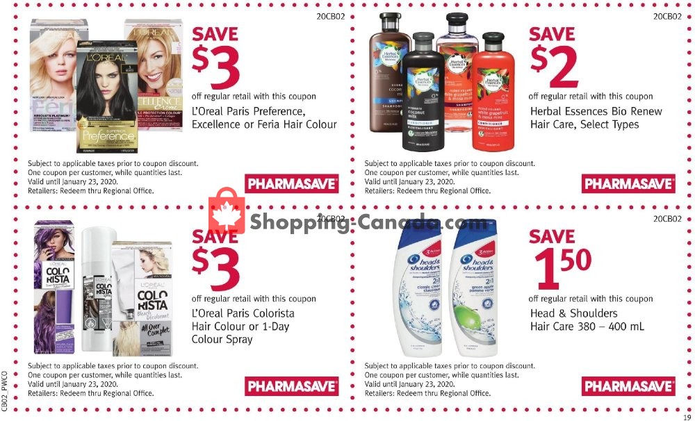 Pharmasave flyer from Friday January 10, 2020 to Thursday January 23, 2020 - page 19