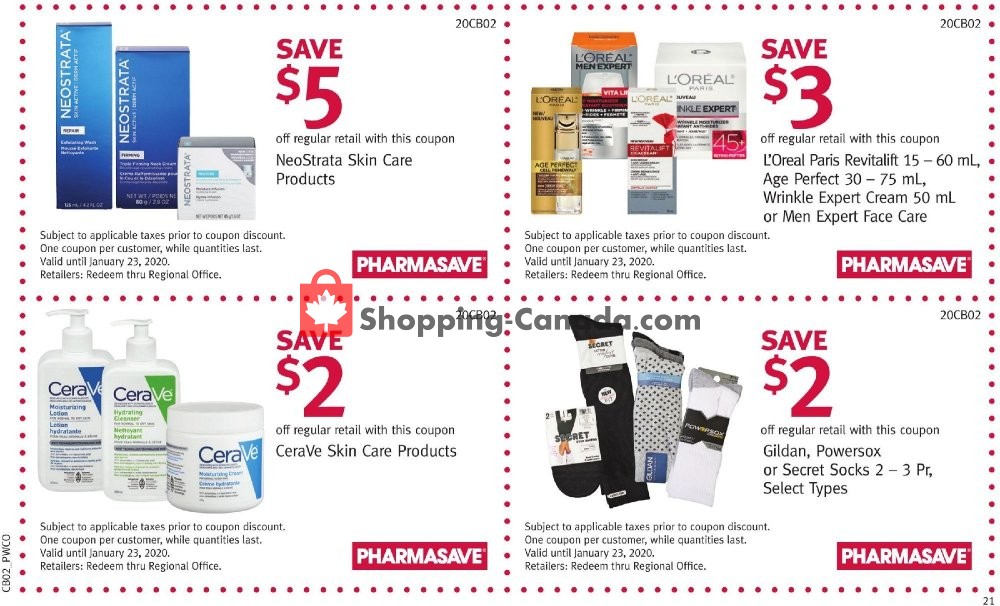 Pharmasave flyer from Friday January 10, 2020 to Thursday January 23, 2020 - page 21
