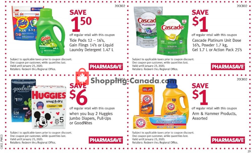 Pharmasave flyer from Friday January 10, 2020 to Thursday January 23, 2020 - page 29