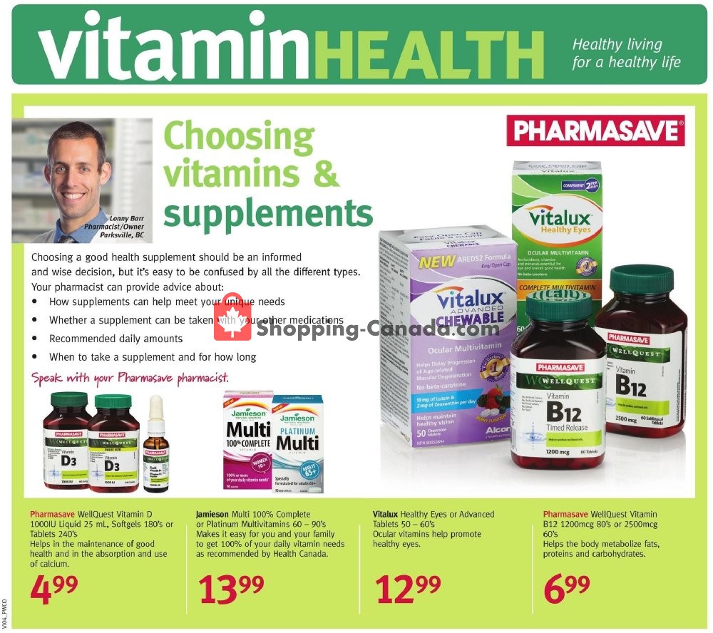 Pharmasave flyer from Friday January 25, 2019 to Thursday January 31, 2019 - page 1