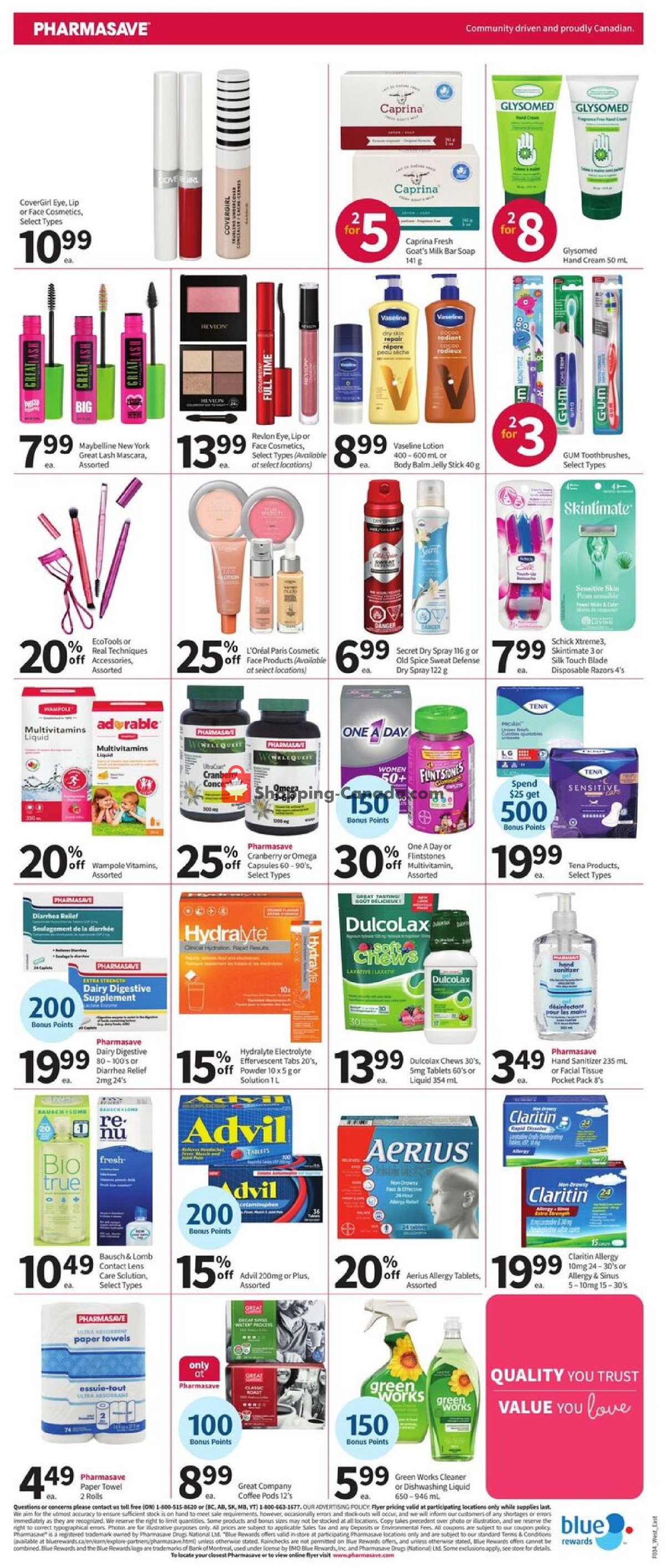 Pharmasave flyer from Friday August 21, 2026 to Thursday August 27, 2026 - page 4