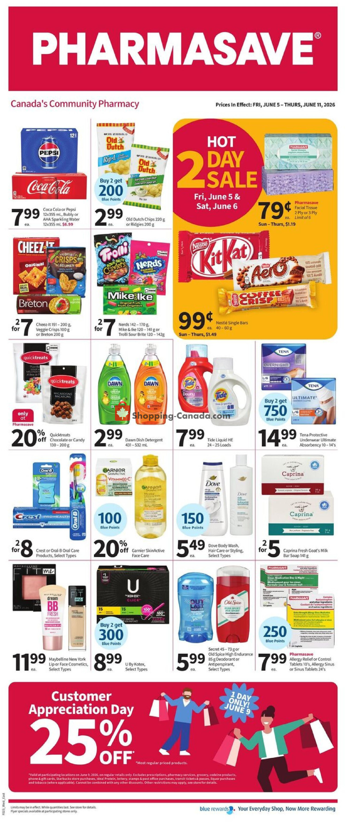 Pharmasave flyer from Friday June 5, 2026 to Thursday June 11, 2026 - page 1