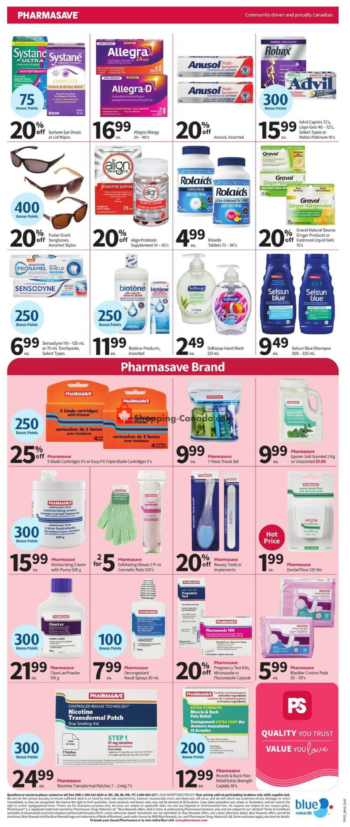 Pharmasave flyer from Friday August 14, 2026 to Thursday August 27, 2026 - page 4