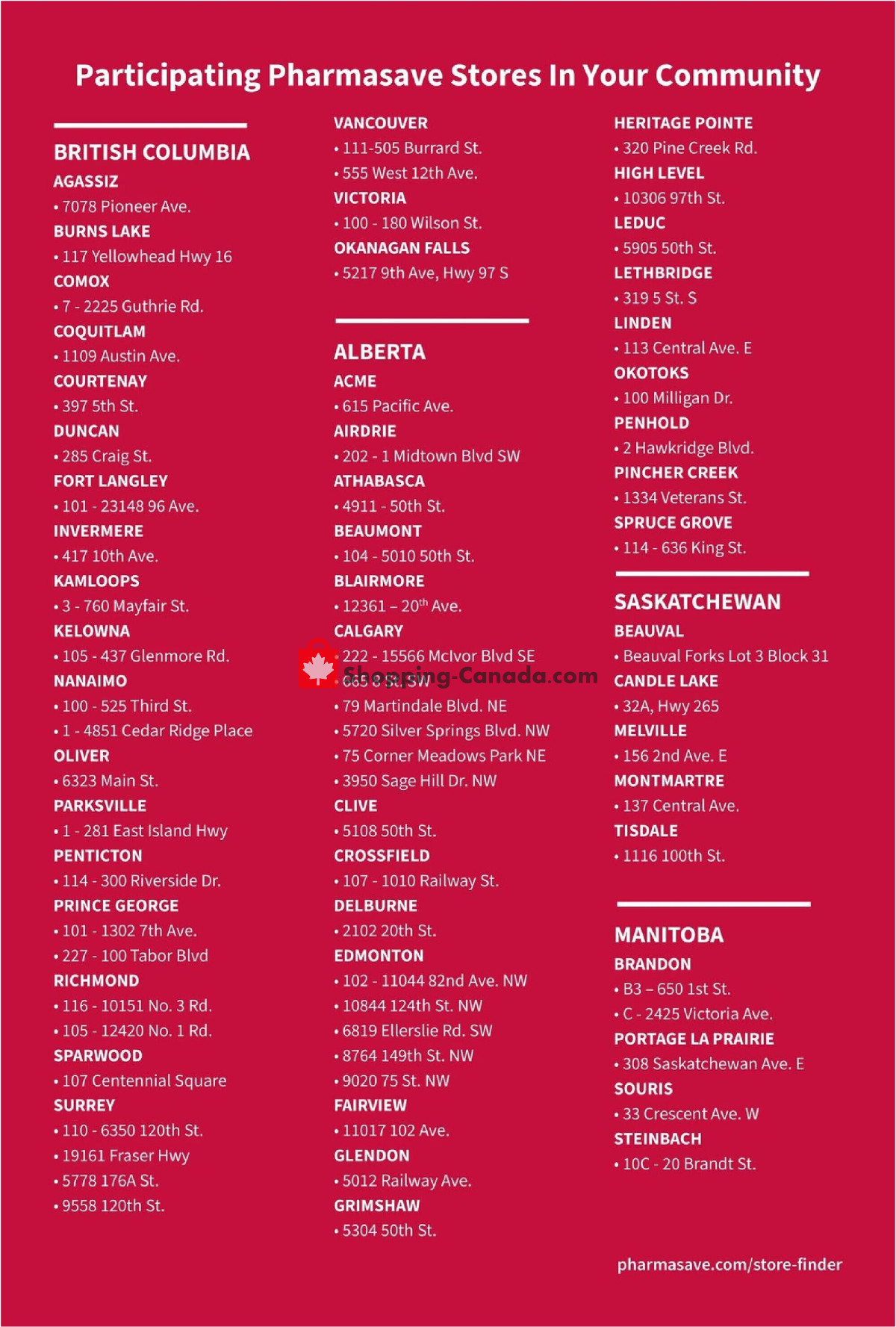 Pharmasave flyer from Friday July 31, 2026 to Thursday August 13, 2026 - page 9