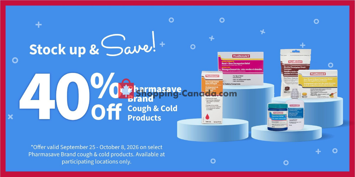 Pharmasave flyer from Friday September 25, 2026 to Thursday October 8, 2026 - page 2