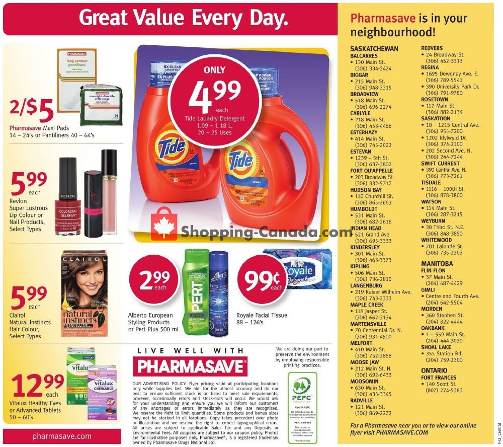Pharmasave flyer from Friday October 19, 2018 to Thursday October 25, 2018 - page 15