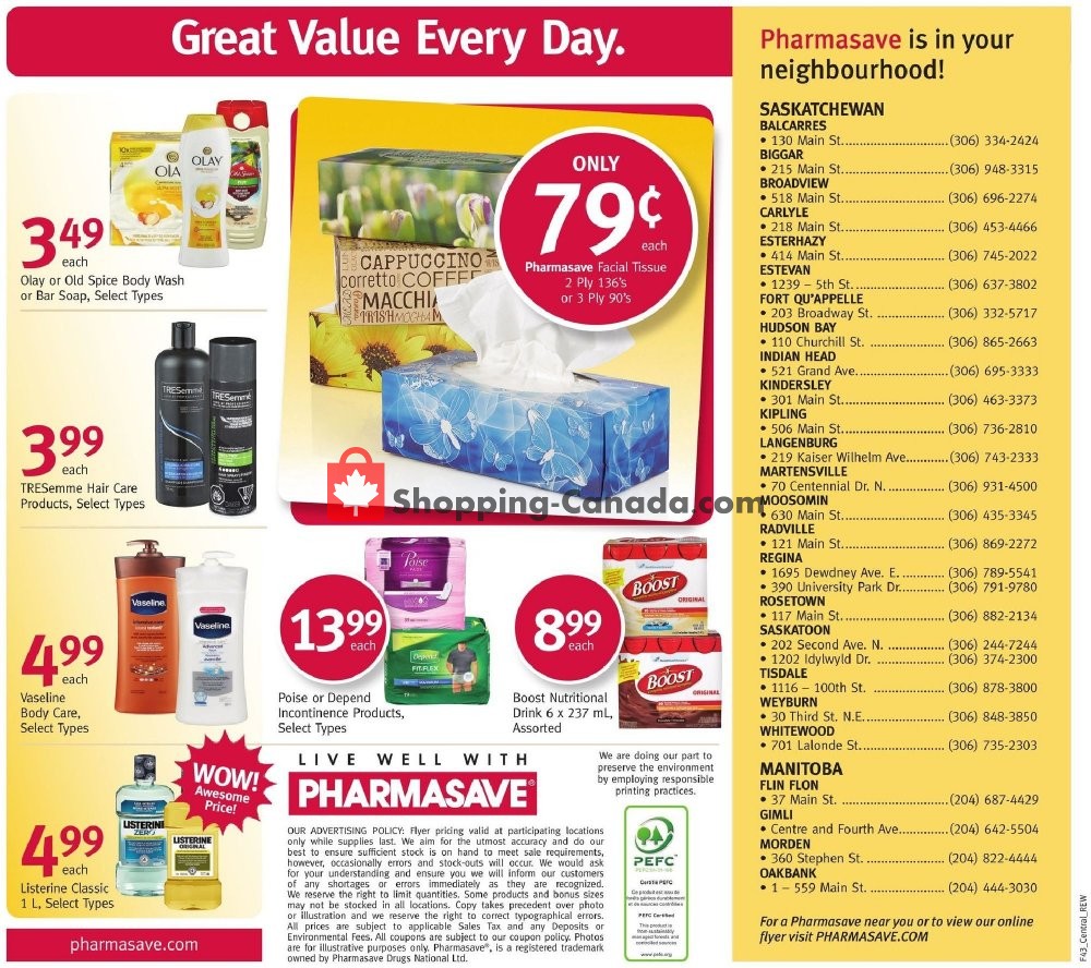 Pharmasave flyer from Friday October 26, 2018 to Thursday November 1, 2018 - page 12