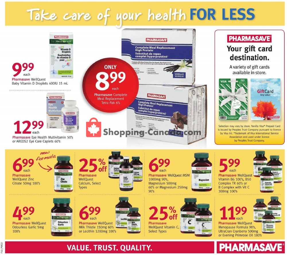 Pharmasave flyer from Friday October 26, 2018 to Thursday November 1, 2018 - page 8