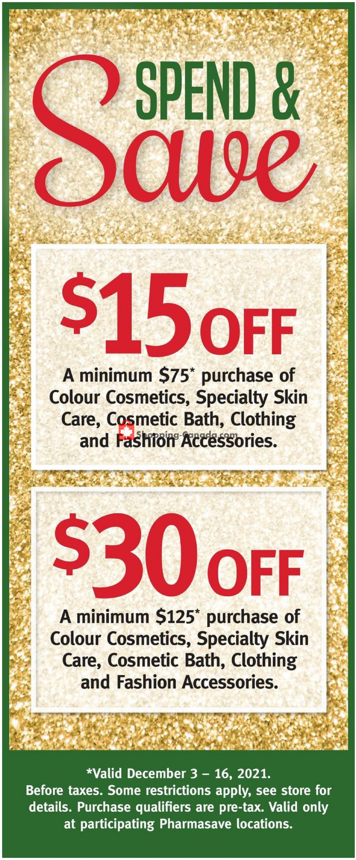 Pharmasave flyer from Friday December 3, 2021 to Thursday December 16, 2021 - page 2