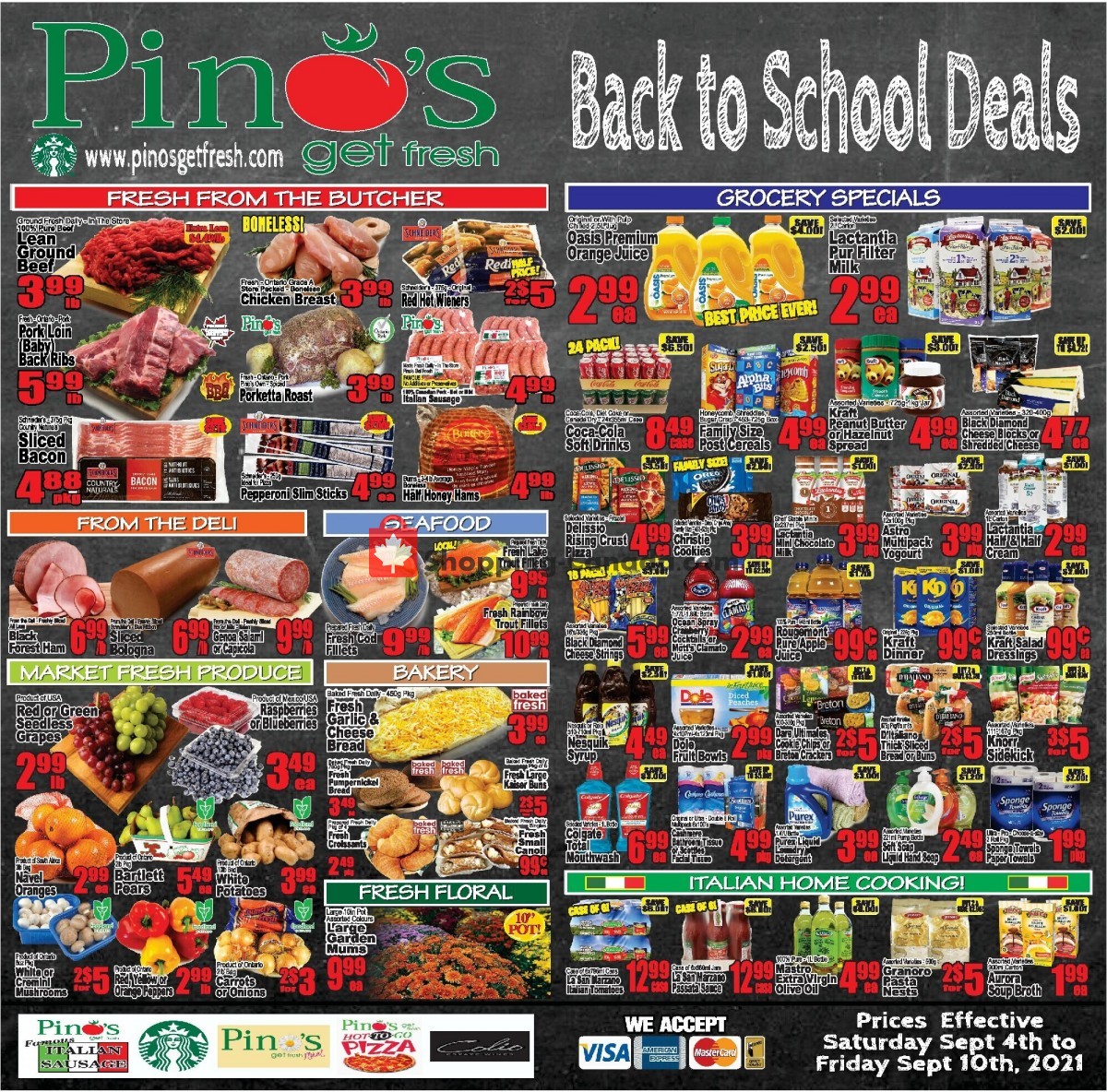 Pino's flyer from Saturday September 4, 2021 to Friday September 10, 2021 - page 1