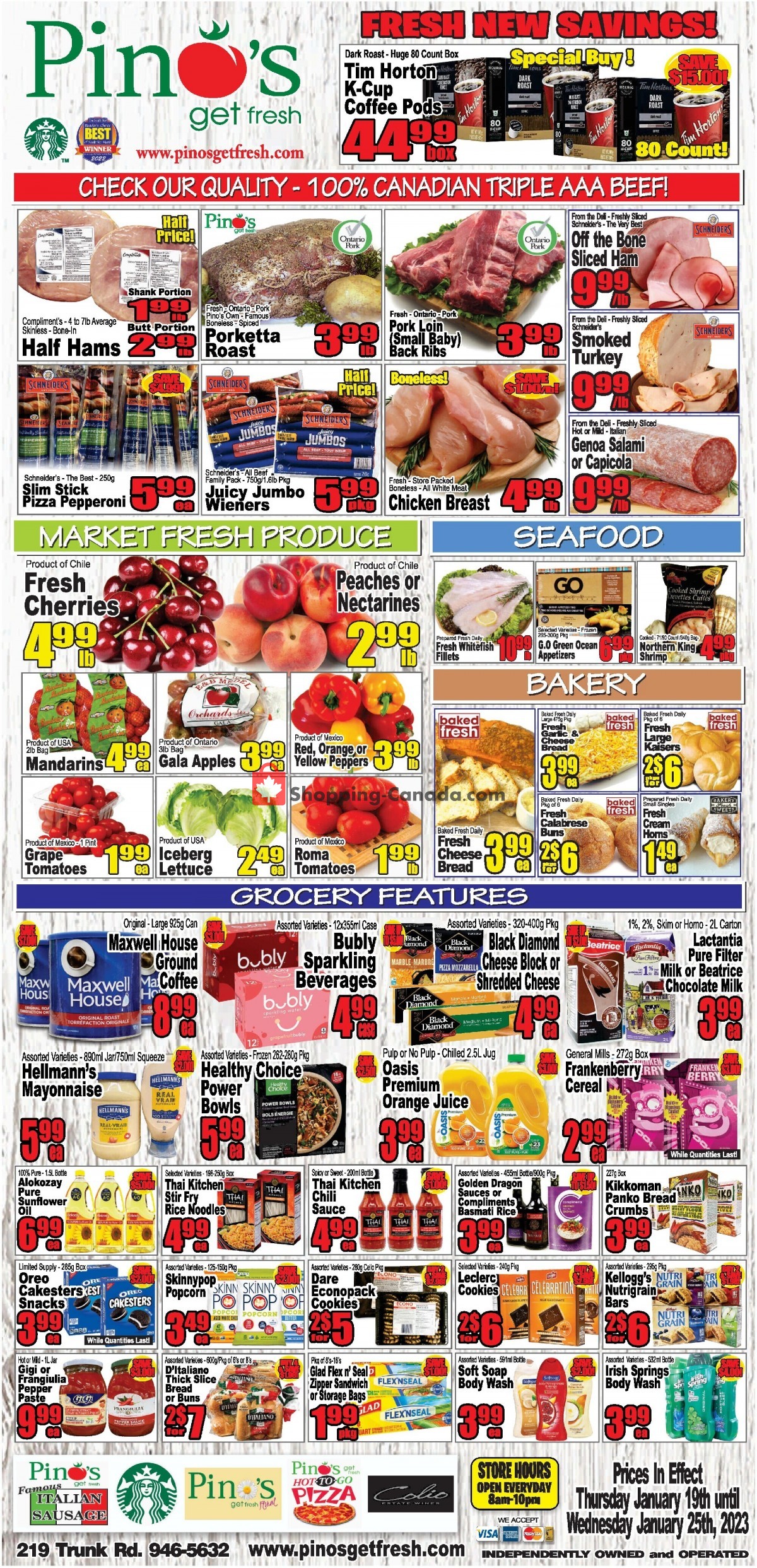 Pino's flyer from Thursday January 19, 2023 to Wednesday January 25, 2023 - page 1