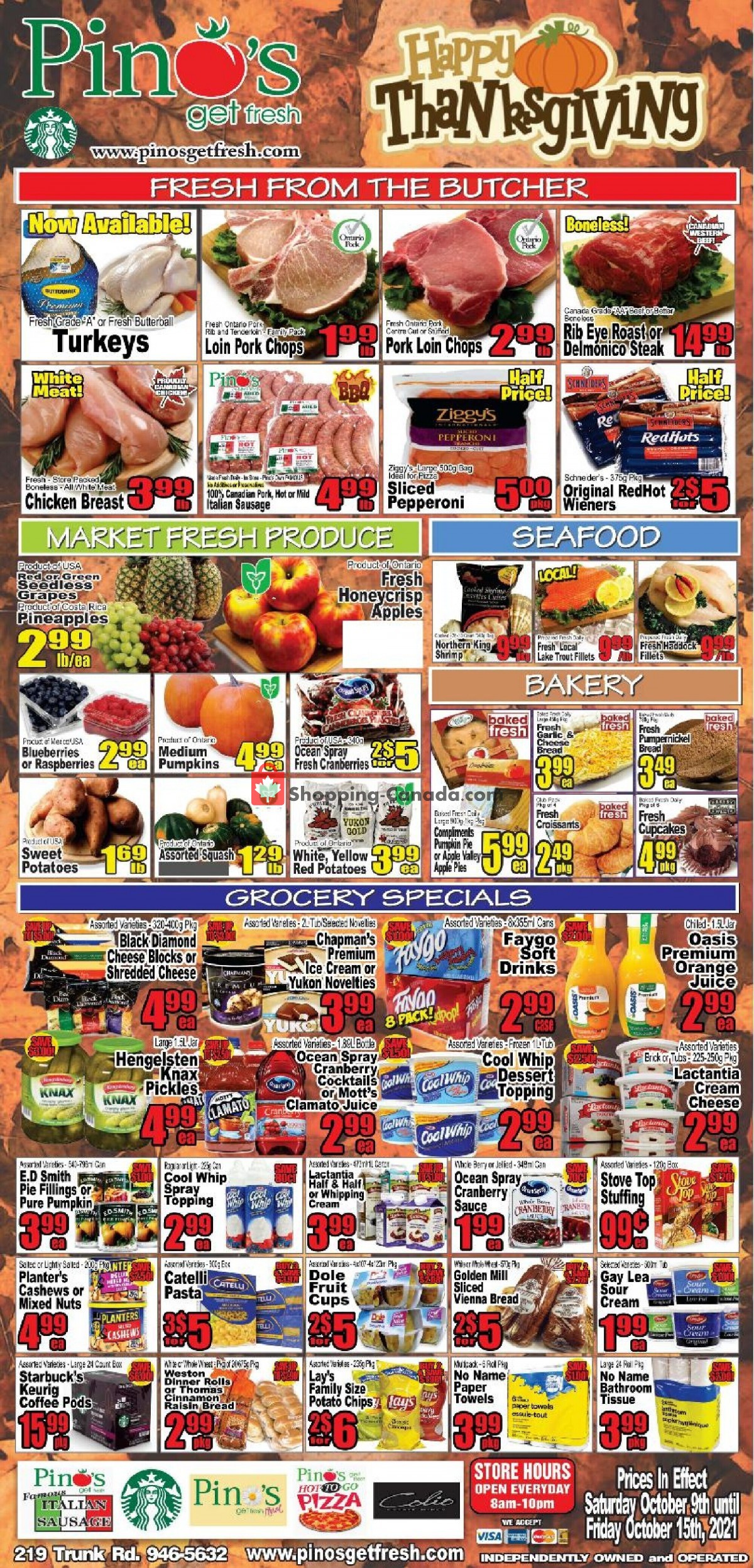 Pino's flyer from Saturday October 9, 2021 to Friday October 15, 2021 - page 1