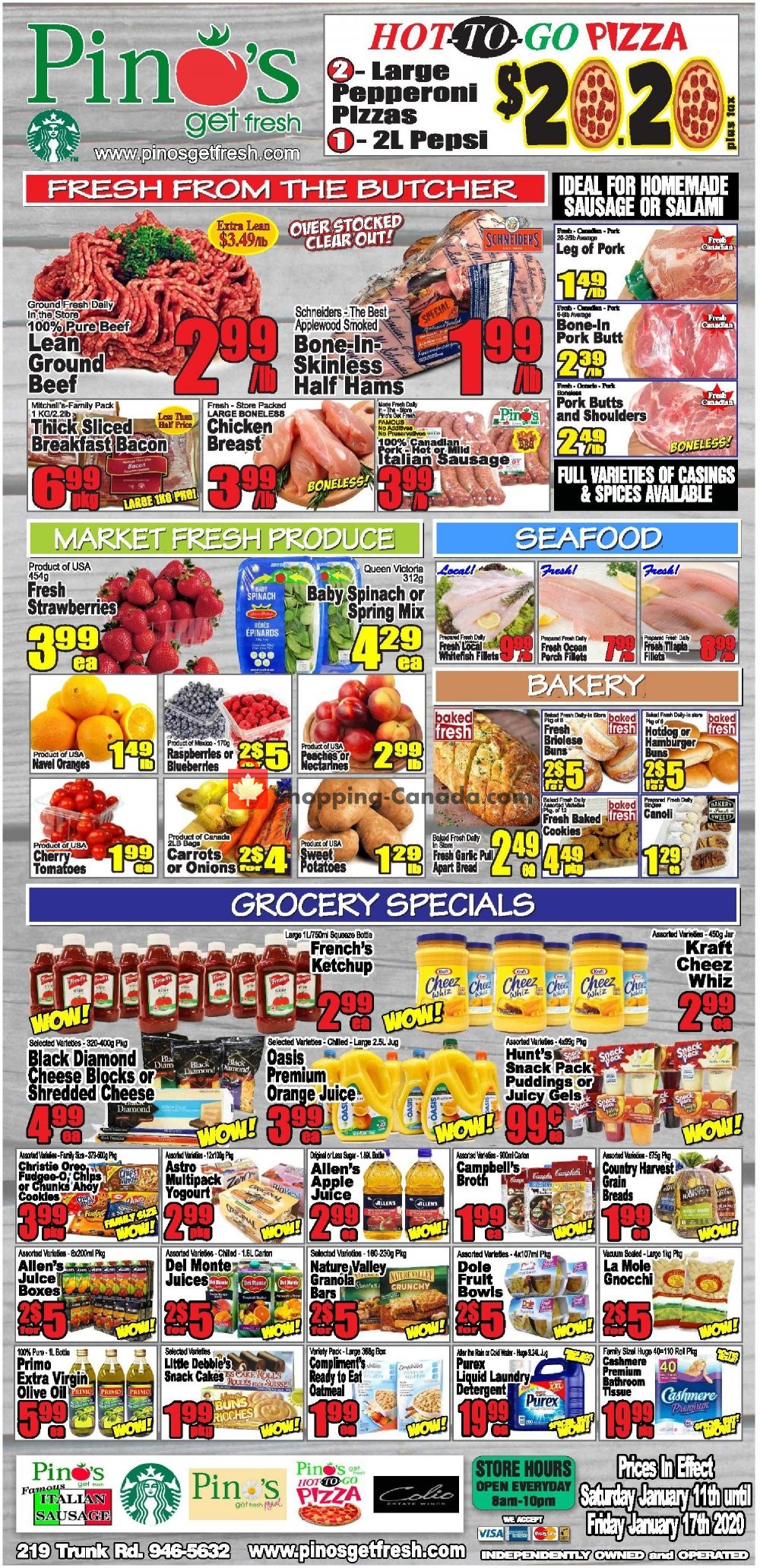 Pino's flyer from Saturday January 11, 2020 to Friday January 17, 2020 - page 1