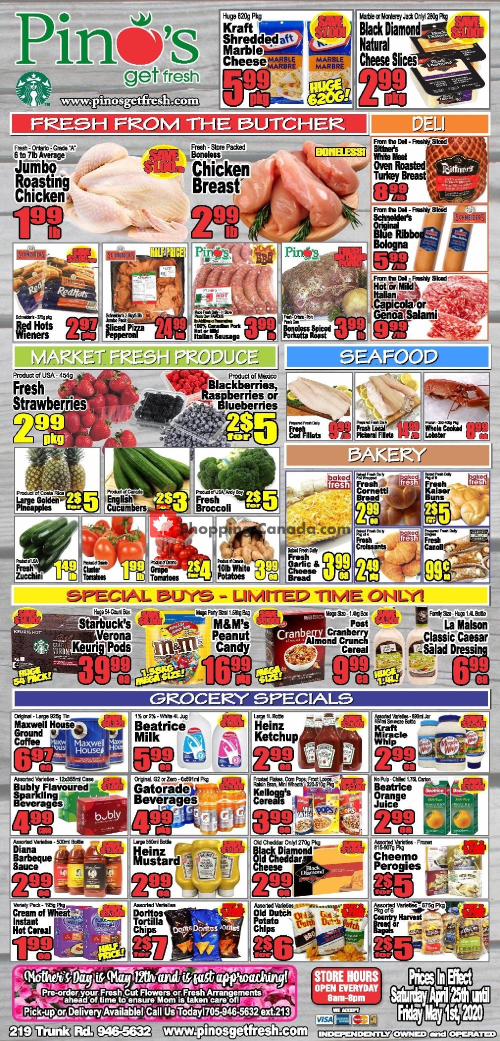 Pino's flyer from Saturday April 25, 2020 to Friday May 1, 2020 - page 1