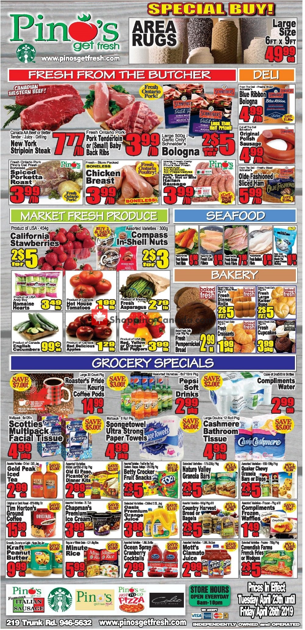 Pino's flyer from Tuesday April 23, 2019 to Friday April 26, 2019 - page 1