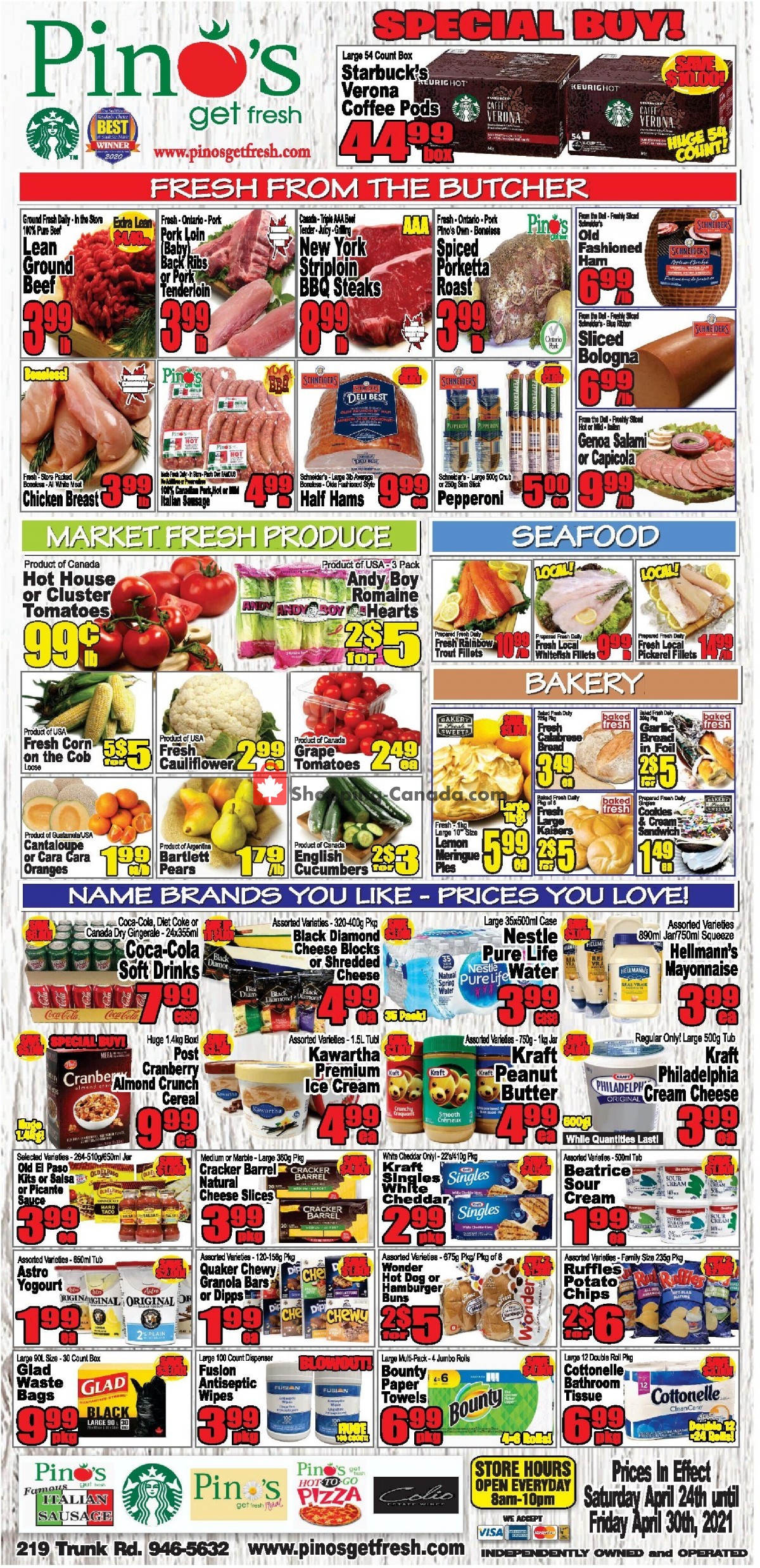 Pino's flyer from Saturday April 24, 2021 to Friday April 30, 2021 - page 1