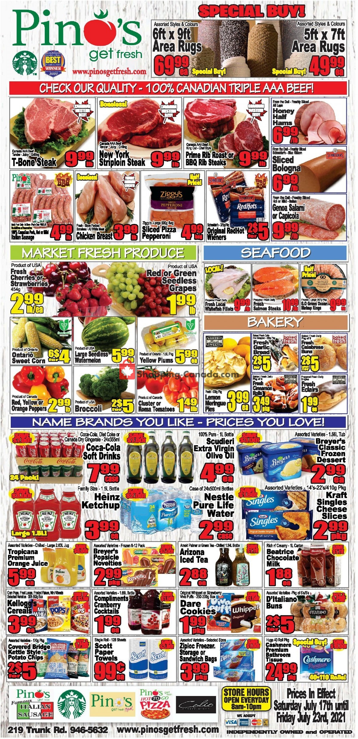 Pino's flyer from Saturday July 17, 2021 to Friday July 23, 2021 - page 1