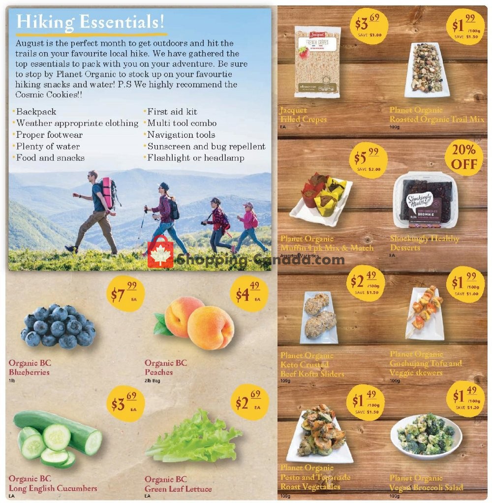 Planet Organic Market flyer from Wednesday July 31, 2019 to Tuesday August 27, 2019 - page 2