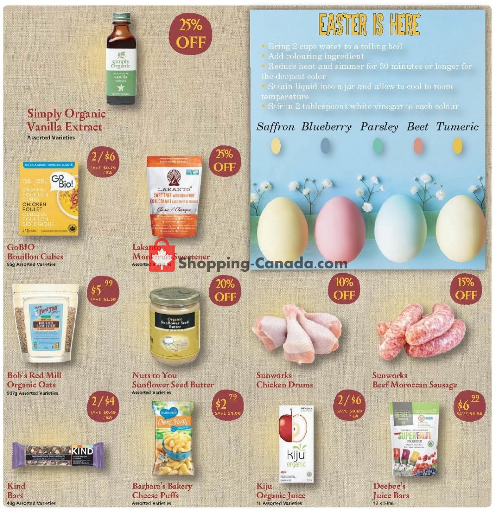 Planet Organic Market flyer from Wednesday April 3, 2019 to Tuesday April 30, 2019 - page 7