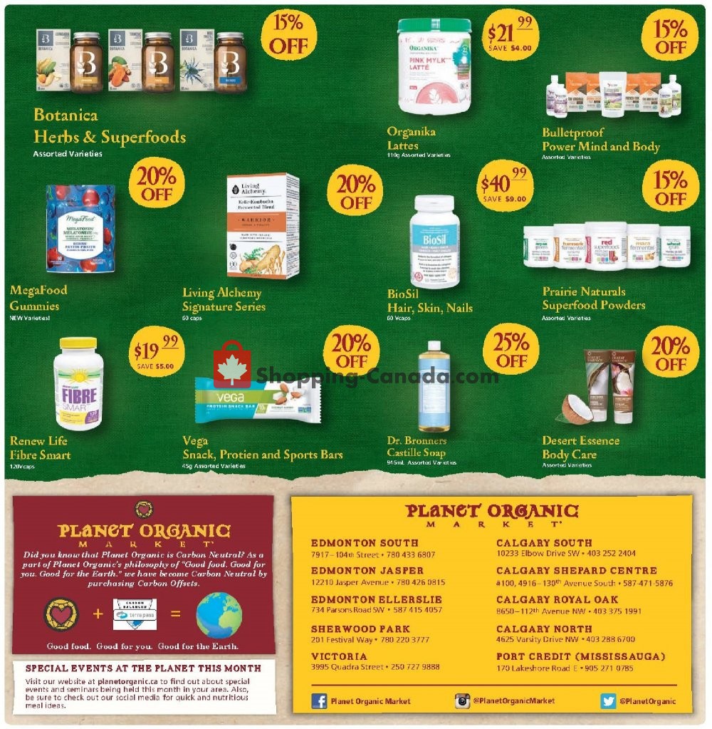 Planet Organic Market flyer from Wednesday April 3, 2019 to Tuesday April 30, 2019 - page 8