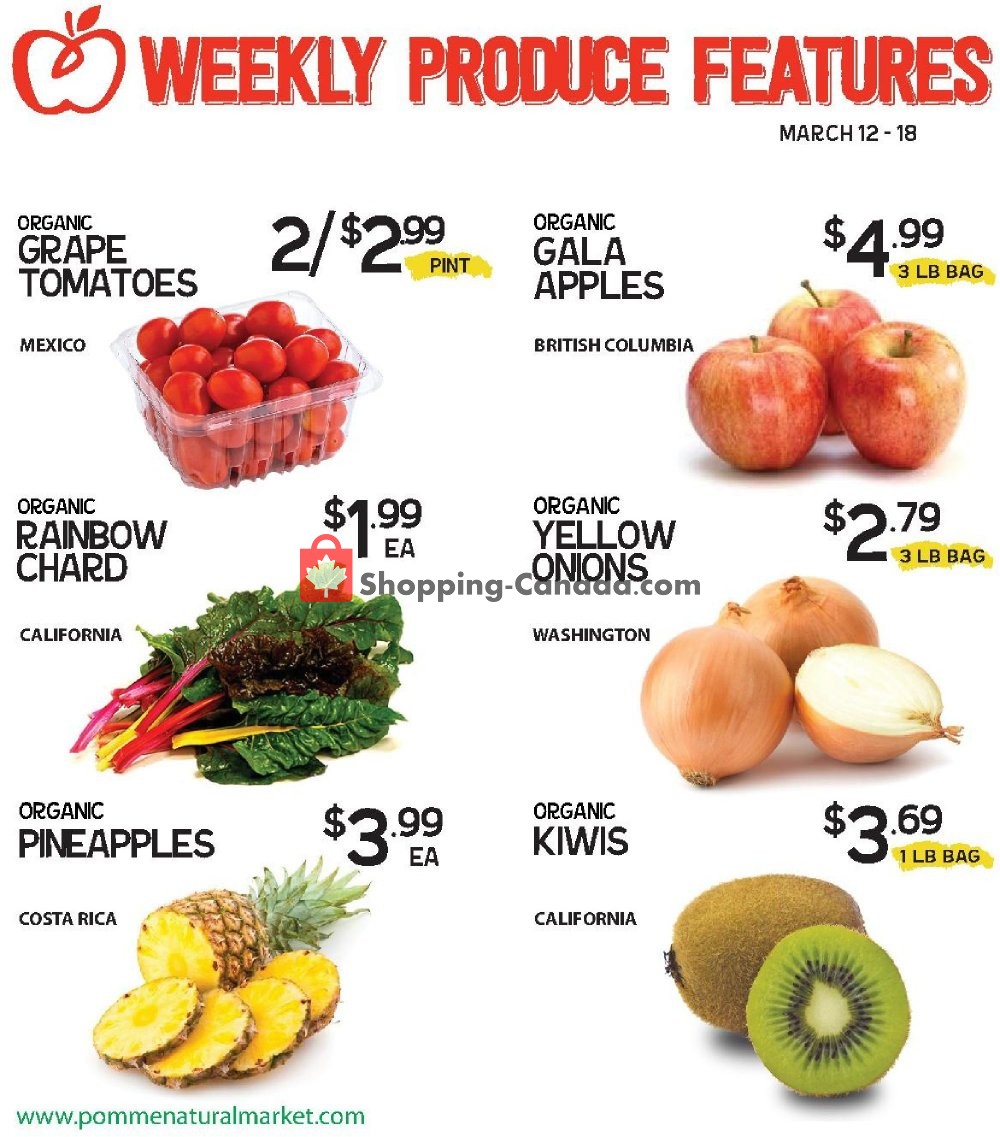 Pomme Natural Market flyer from Tuesday March 12, 2019 to Monday March 18, 2019 - page 1