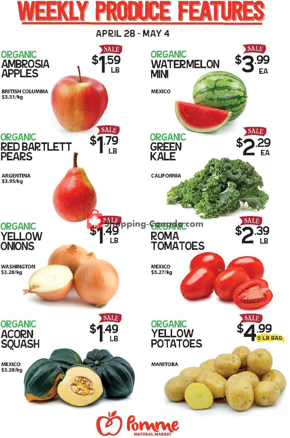 Pomme Natural Market flyer from Tuesday April 28, 2020 to Monday May 4, 2020 - page 1