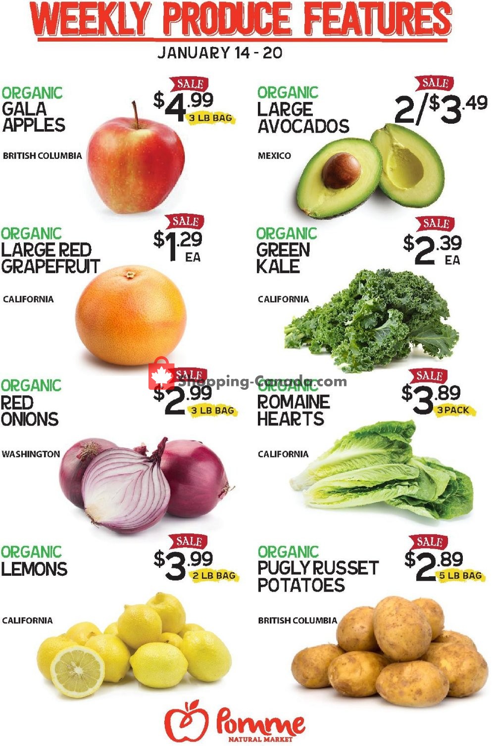 Pomme Natural Market flyer from Tuesday January 14, 2020 to Monday January 20, 2020 - page 1