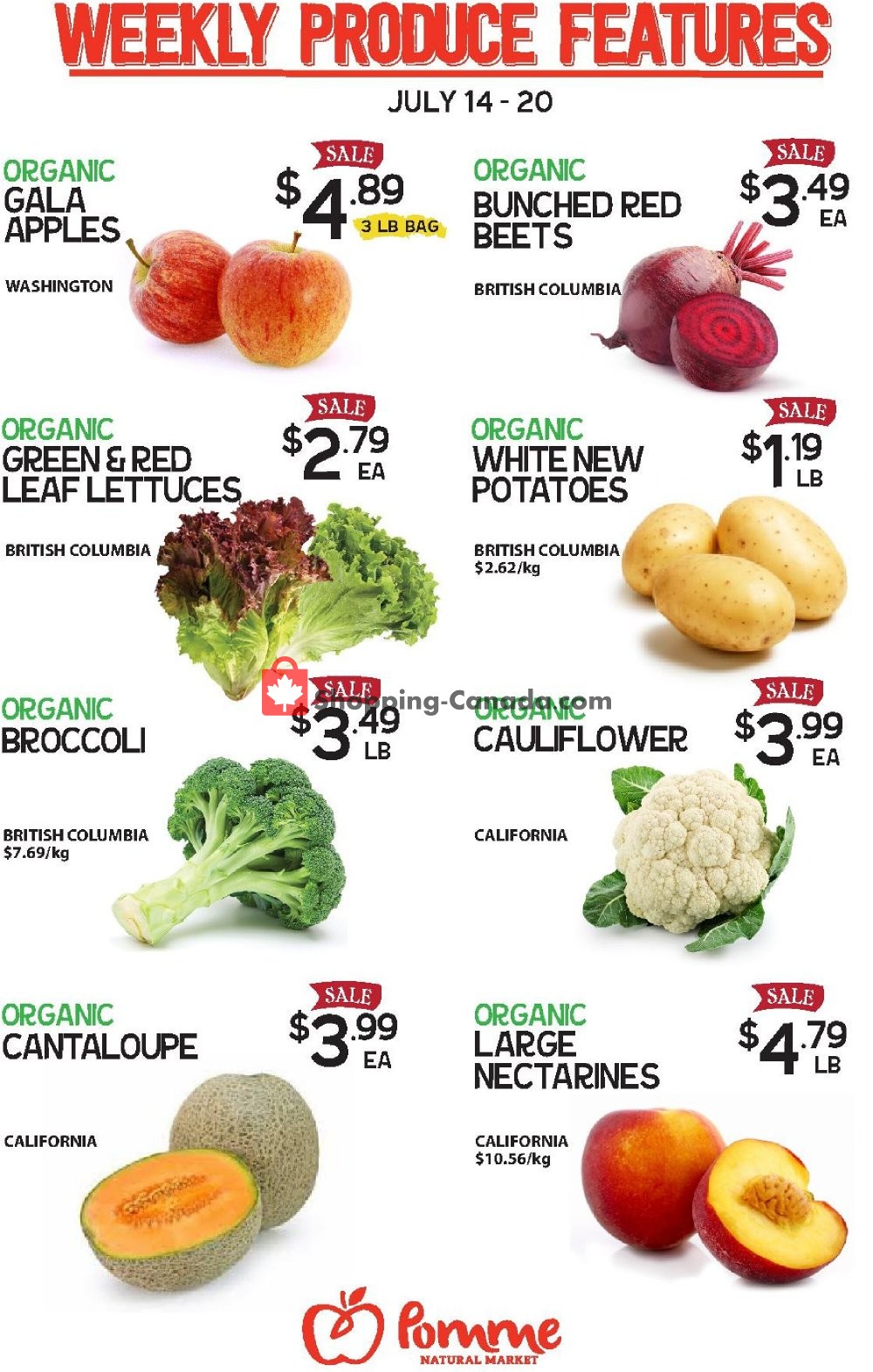 Pomme Natural Market flyer from Tuesday July 14, 2020 to Monday July 20, 2020 - page 1