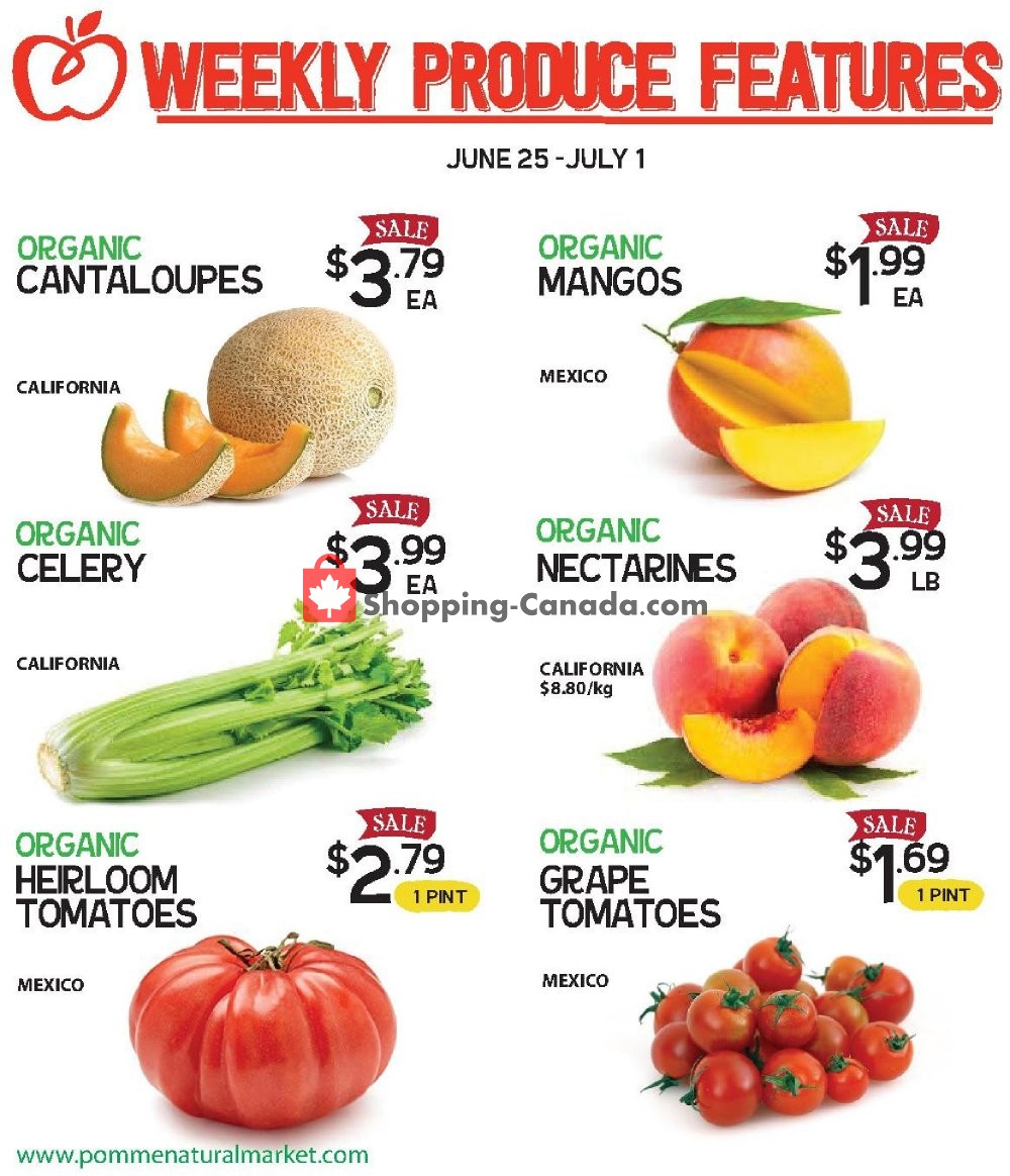 Pomme Natural Market flyer from Tuesday June 25, 2019 to Monday July 1, 2019 - page 1