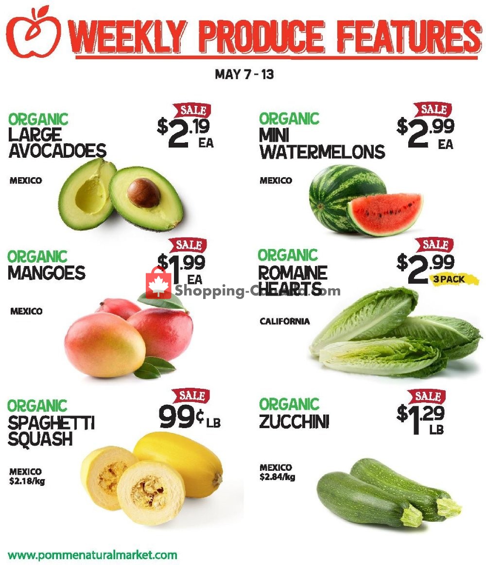 Pomme Natural Market flyer from Tuesday May 7, 2019 to Monday May 13, 2019 - page 1