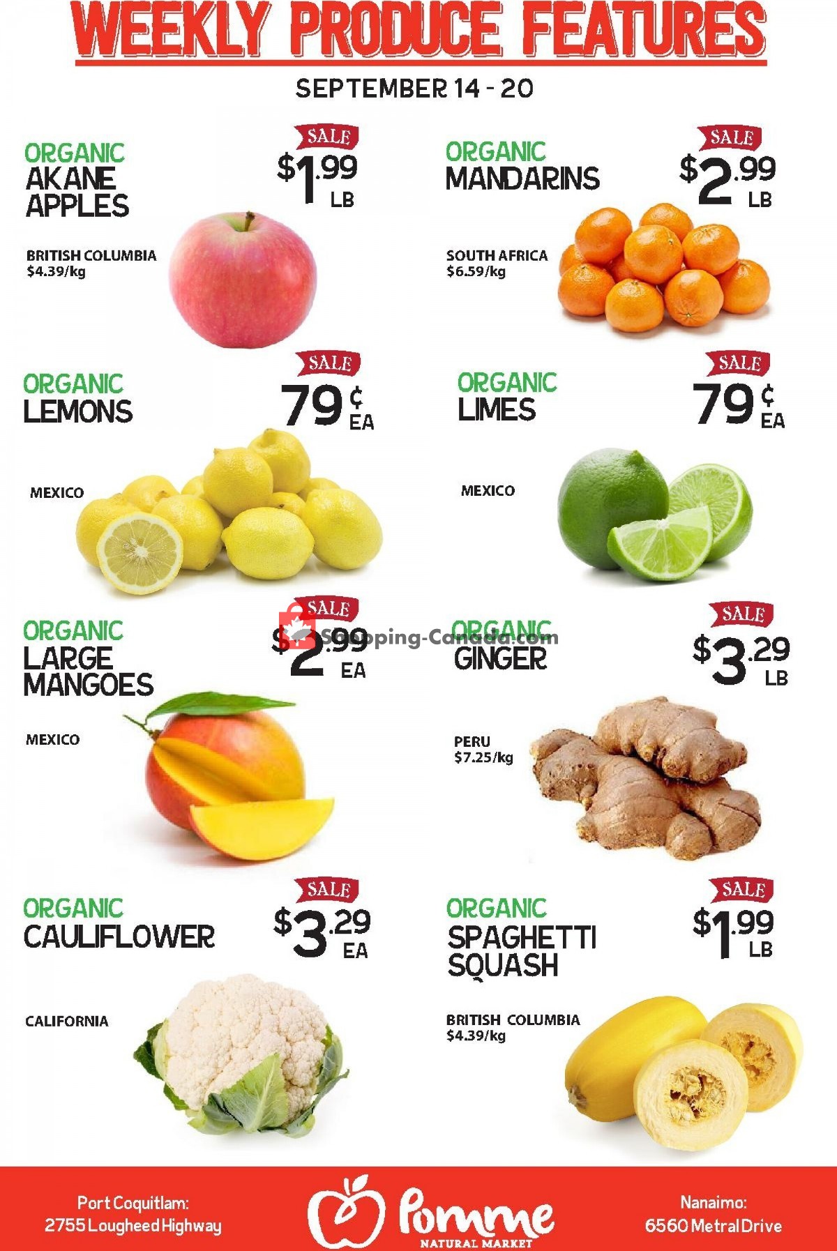 Pomme Natural Market flyer from Tuesday September 14, 2021 to Monday September 20, 2021 - page 1