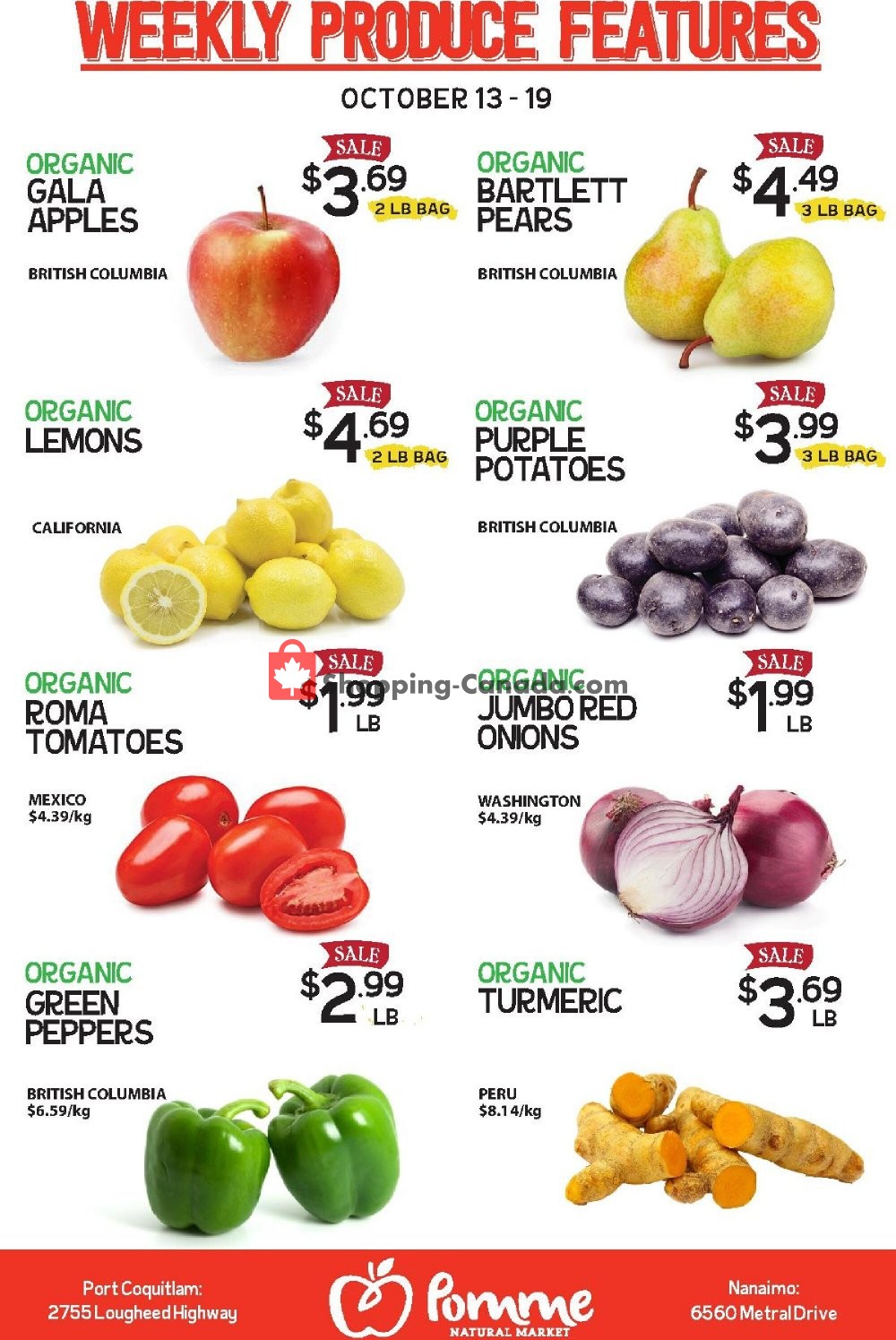Pomme Natural Market flyer from Tuesday October 13, 2020 to Monday October 19, 2020 - page 1