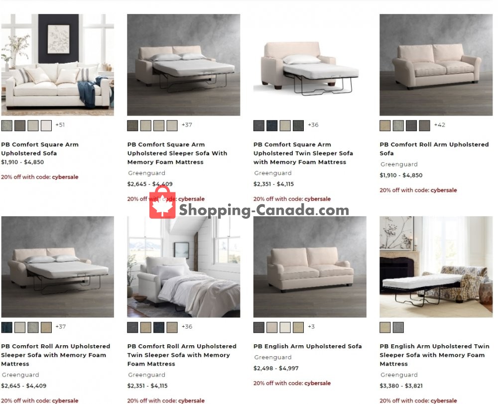 Pottery Barn Canada, flyer (Happy Thanksgiving) December 1 December 7, 2020 Shopping Canada