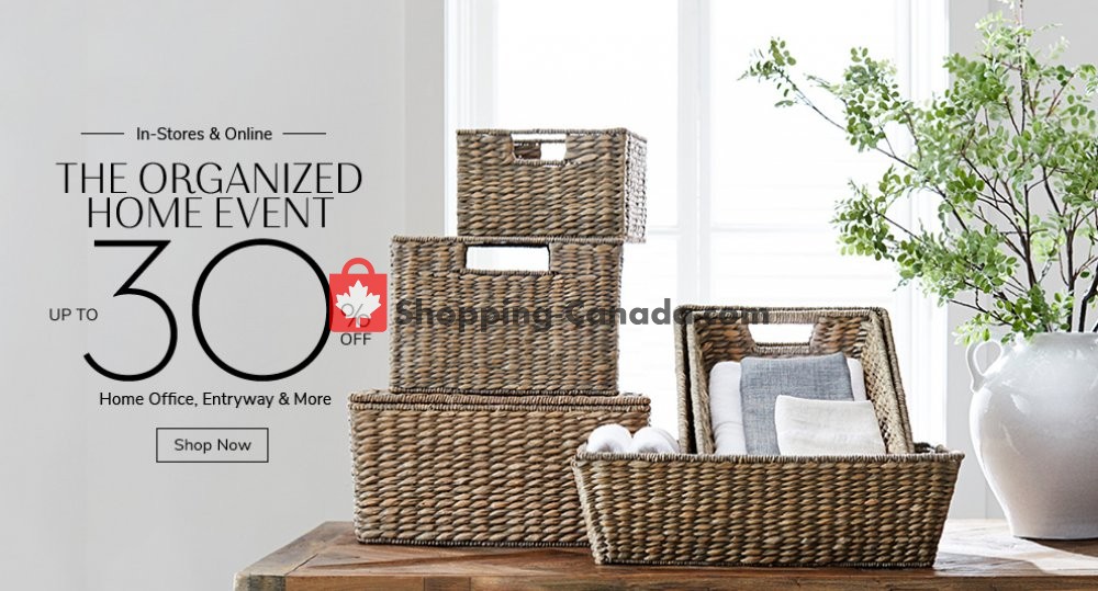 Pottery Barn Canada, flyer (Hot Offer) February 1 February 29, 2020 Shopping Canada
