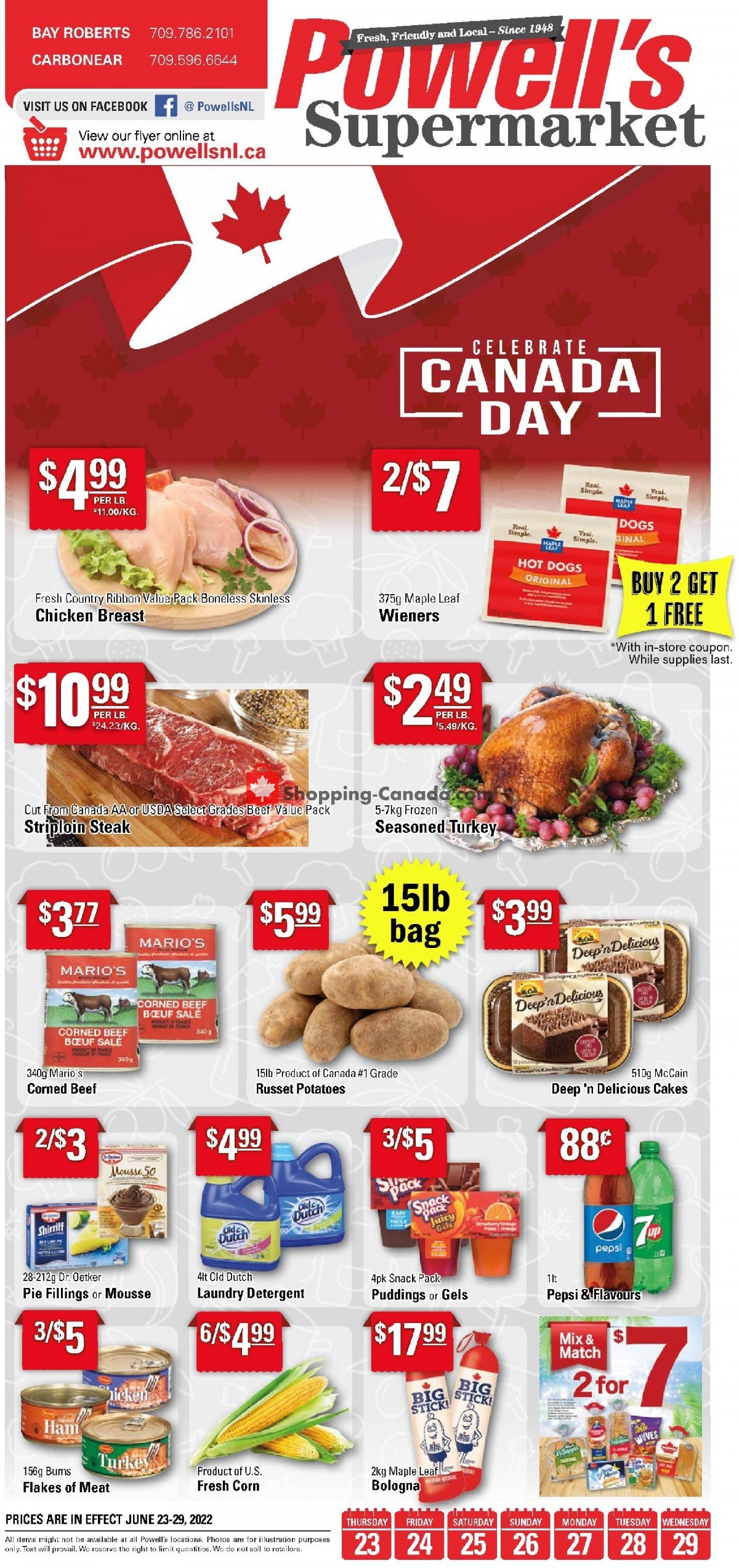 Powell's Supermarket flyer from Thursday June 23, 2022 to Wednesday June 29, 2022 - page 1
