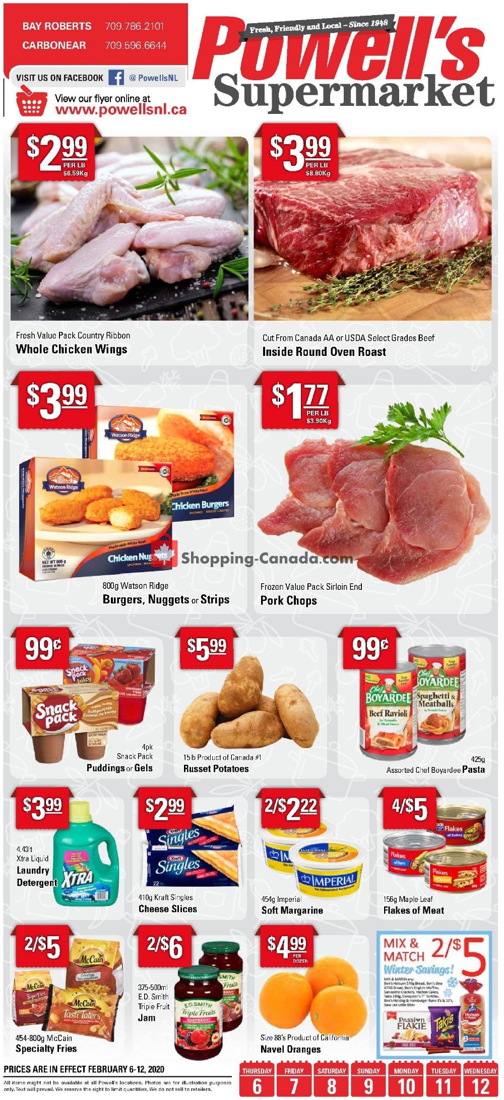 Powell's Supermarket flyer from Thursday February 6, 2020 to Wednesday February 12, 2020 - page 1