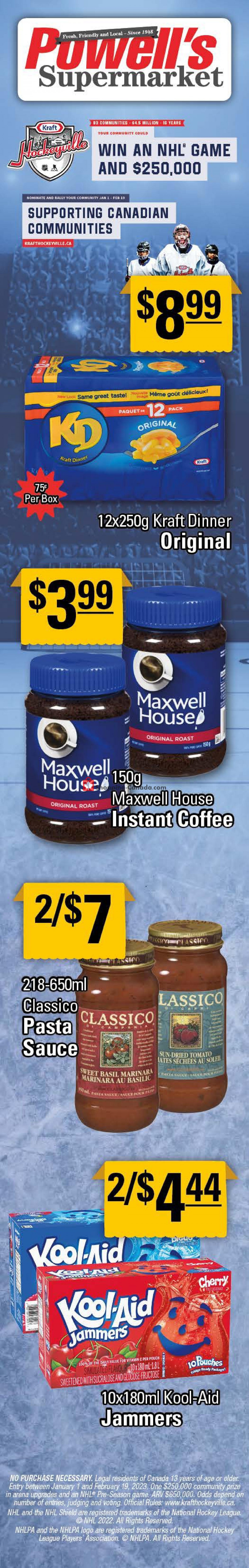 Powell's Supermarket Canada, flyer (Special Offer) January 26
