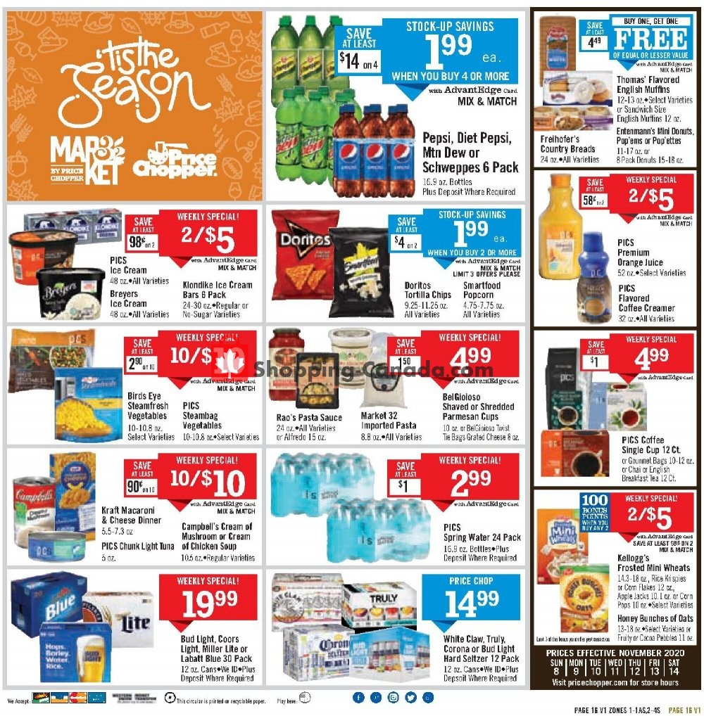 Price Chopper flyer from Sunday November 8, 2020 to Saturday November 14, 2020 - page 20