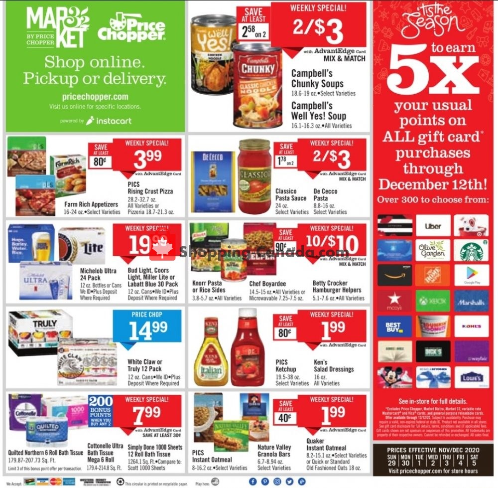 Price Chopper flyer from Sunday November 29, 2020 to Saturday December 5, 2020 - page 20
