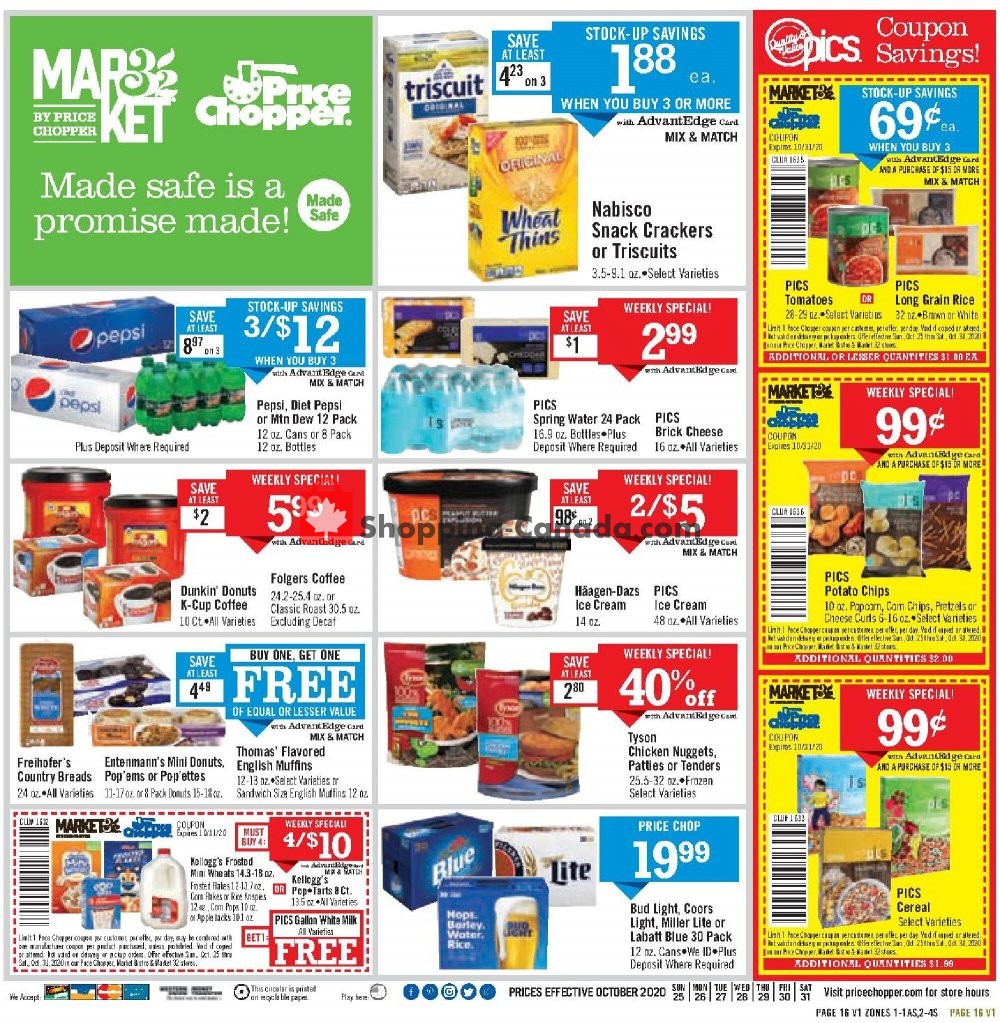 Price Chopper flyer from Sunday October 25, 2020 to Saturday October 31, 2020 - page 20