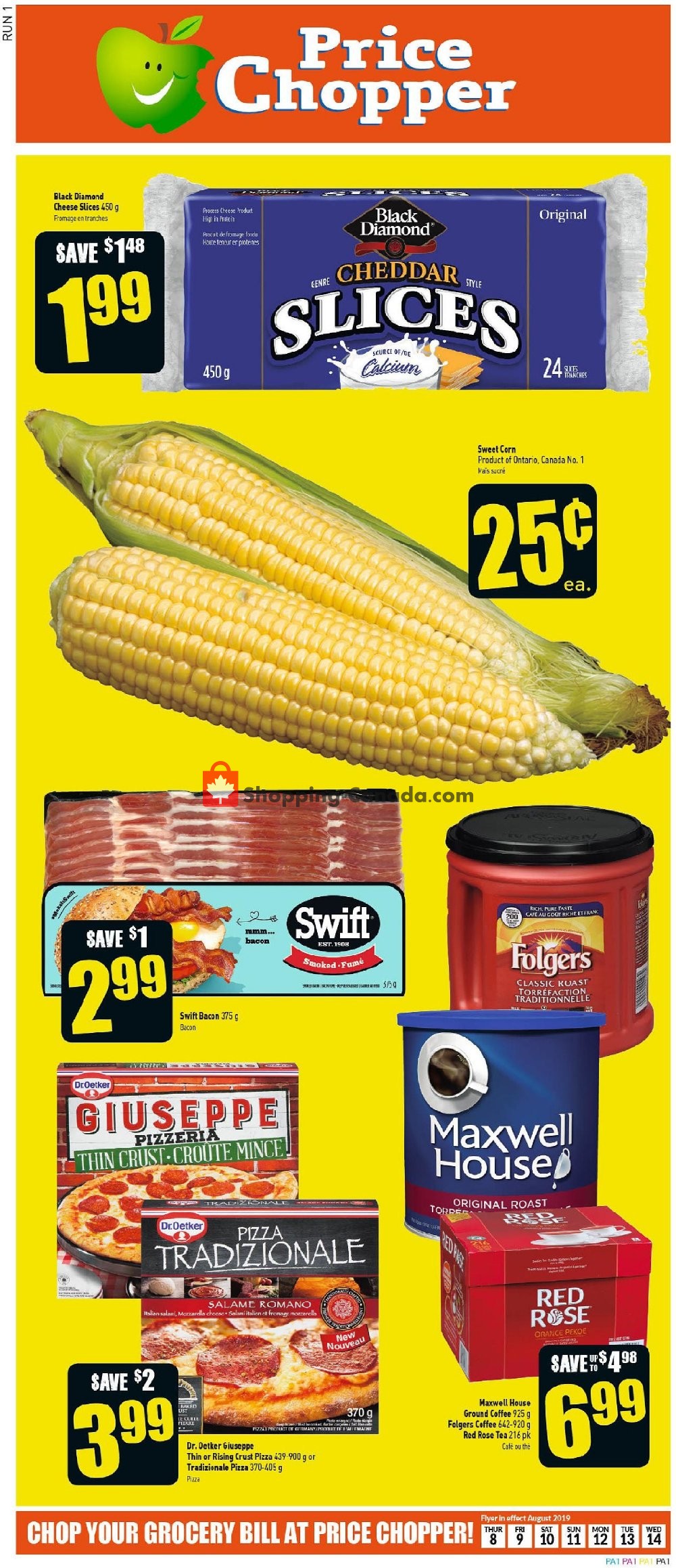 Price Chopper flyer from Thursday August 8, 2019 to Wednesday August 14, 2019 - page 1