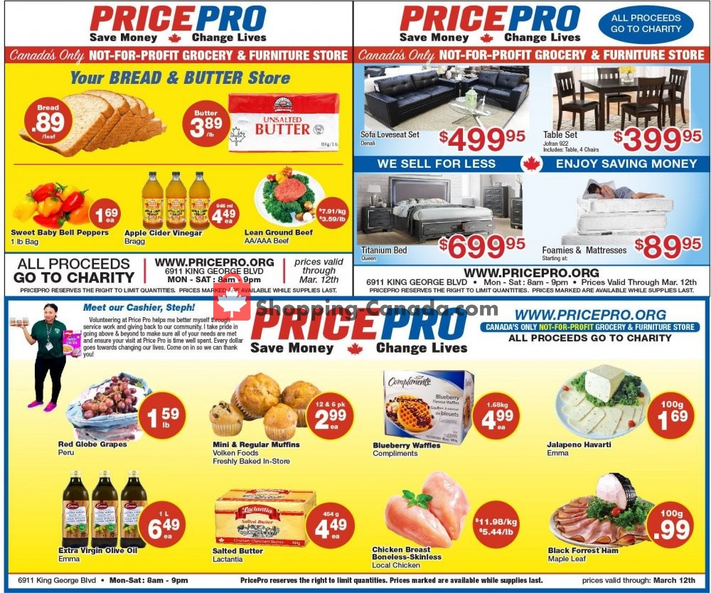 Price Pro flyer from Wednesday March 6, 2019 to Tuesday March 12, 2019 - page 1