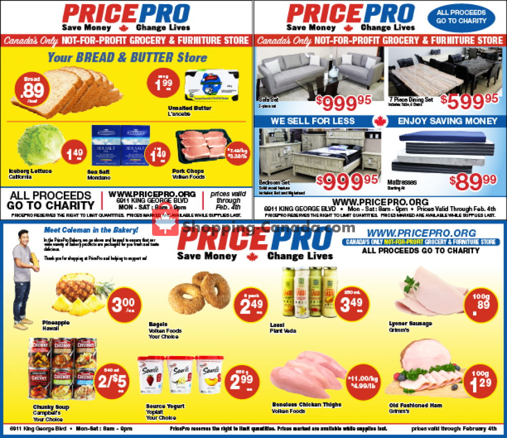 Price Pro flyer from Wednesday January 29, 2020 to Tuesday February 4, 2020 - page 1