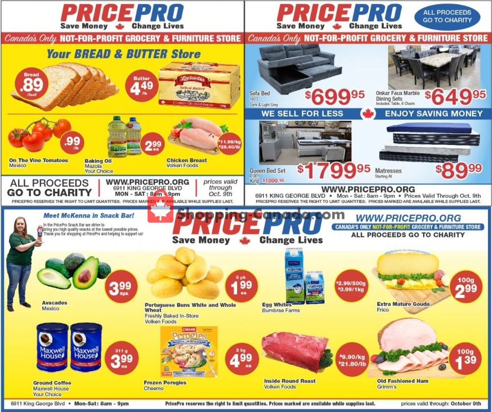 Price Pro flyer from Thursday October 3, 2019 to Wednesday October 9, 2019 - page 1