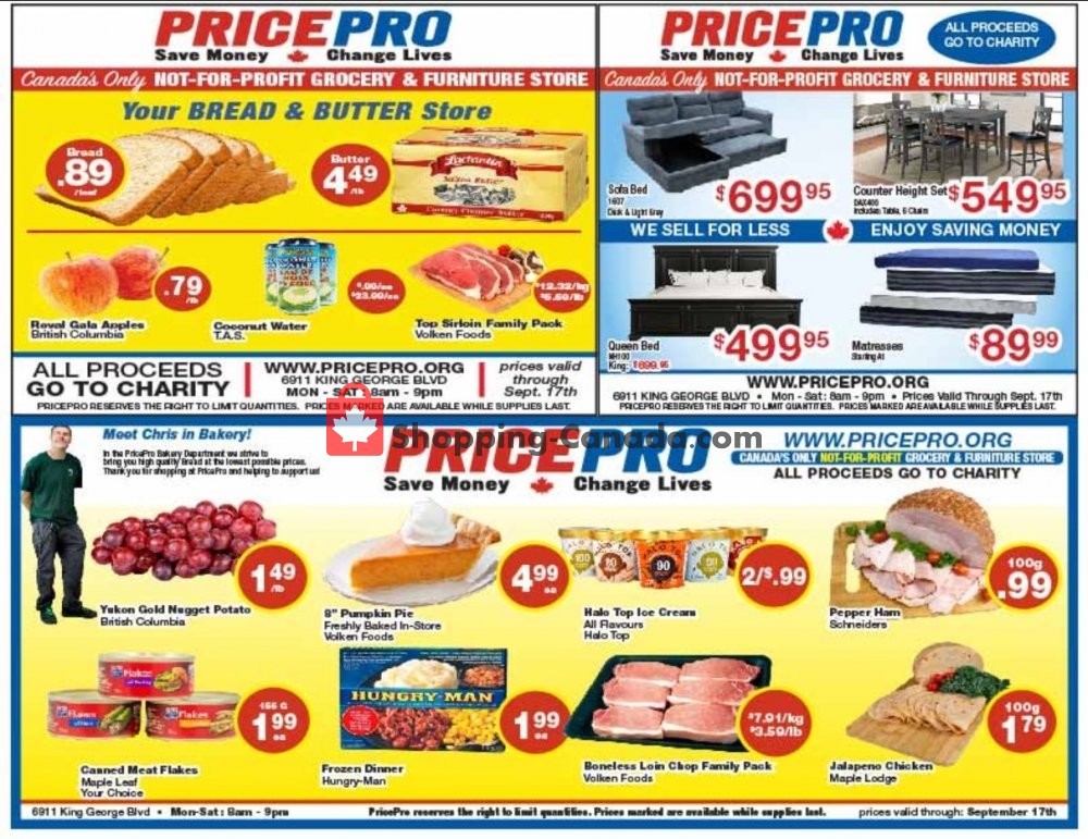 Price Pro flyer from Wednesday September 11, 2019 to Tuesday September 17, 2019 - page 1